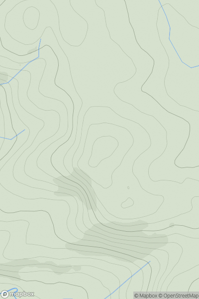 Thumbnail image for Gamallt [Aberystwyth to Welshpool] showing contour plot for surrounding peak
